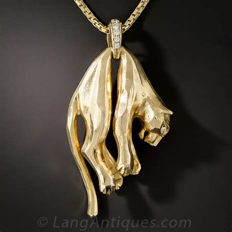 black and white art deco cartier jewelry|cartier gold panther necklace.